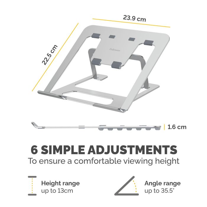 NB ACC STAND PORTABLE/SILVER 100138867 FELLOWES – 5