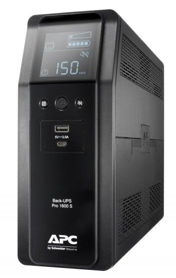 Apc Back Ups Pro Br 1600va, Sinewave,8 Outlets, Avr, Lcd Interface