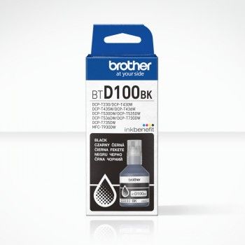 Brother Btd100bk Black Ink Bottle - 7,500 Pages – 2