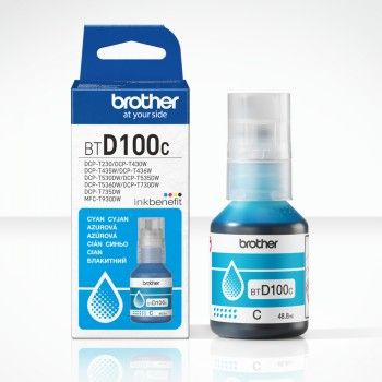 Brother Btd100c Cyan Ink Bottle - 5,000 Pages