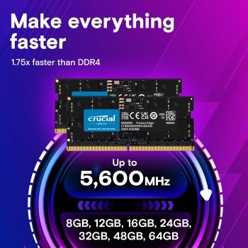 Crucial 16GB Ddr5-ram So-dimm CL46 PC5600 – 5