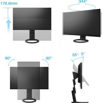 Eizo Ev2795en 27" IPS 16:9 2560x1440 Usb-c/70w RJ45 (black) – 3