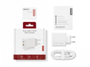Lenovo Dual USB-C 65W Gan Charger – 2