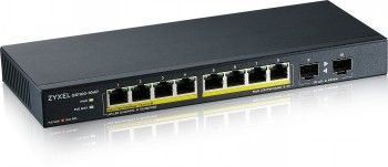Zyxel Networks Gs1100-10hpv2, Unmanaged Poe 8X Gigabit, 2X Fiber Uplink, 130 – 3