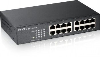 Zyxel Networks GS1100-16 Unmanaged + 16 Port Gigabit Unmanaged Switch – 2