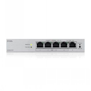 Zyxel Networks Gs1200-5hp V3, 5 Port Gigabit Poe+ Webmanaged Desktop Switch, 4X – 3
