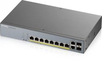 Zyxel Networks Gs1350-12hp, 12 Port Managed Cctv Poe Switch, Long Range, 130W
