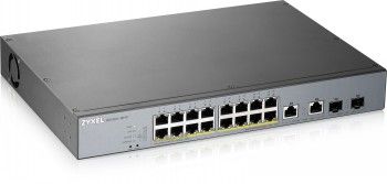 Zyxel Networks Gs1350-18hp, 18 Port Managed Cctv Poe Switch, Long Range, 250W – 2