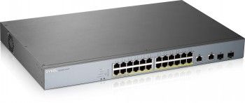 Zyxel Networks Gs1350-26hp, 26 Port Managed Cctv Poe Switch, Long Range, 375W – 2