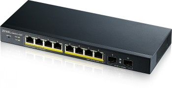 Zyxel Networks Gs1900-10hp V2, 8-port Gbe L2 Poe Smart Switch + 2 Sfp Slots,