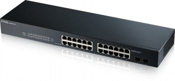 Zyxel Networks GS1900-24 V2, 24-port Gbe L2 Smart Switch, Rackmount, Fanless
