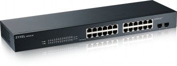 Zyxel Networks GS1900-24 V2, 24-port Gbe L2 Smart Switch, Rackmount, Fanless – 3