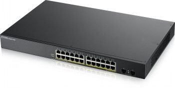 Zyxel Networks Gs1900-24hp V2, 24-port Gbe L2 Poe Smart Switch, Rackmount, 170