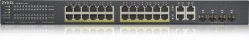 Zyxel Networks Gs1920-24hpv2, 28 Port Smart Managed Poe Switch 24X Gigabit – 4