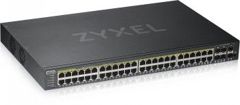 Zyxel Networks Gs1920-48hpv2, 50 Port Smart Managed Poe Switch 48X Gigabit – 2
