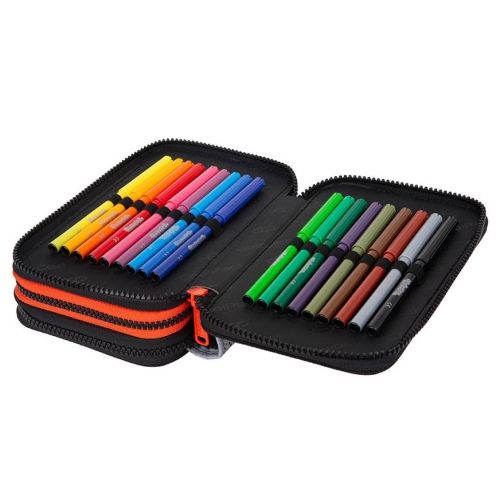 Forminis trijų skyrių penalas su priedais CoolPack Jumper 3 Grey Ball – 4