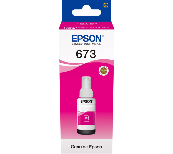 Epson 673M (C13T67334A) Rašalo papildymo buteliukas, Purpurinė