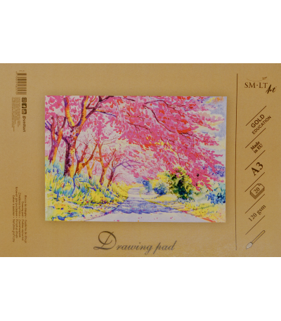 Piešimo sąsiuvinis SMLT, A3, 120 g, klijuotas, (20) 0708-203 – 2