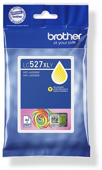 Brother Lc527xly Yellow High Yield Ink-cartridge 2000P