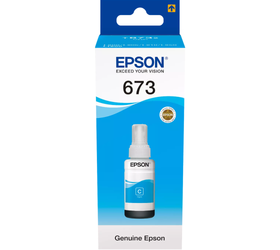 Epson 673C (C13T67324A) Rašalo papildymo buteliukas, Žydra