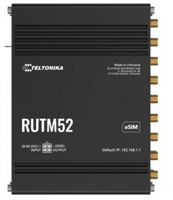 Teltonika Iot Router RUTM52 Dual Modem 5g+eth+wifi