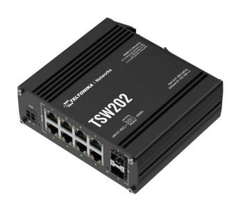 Teltonika Managed Iot Switch TSW202 Poe+ 8X1GB RJ45 2X1GB Sfp – 4
