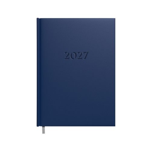 Darbo knyga-kalendorius 2027m. A5 tamsiai mėlyna sp.