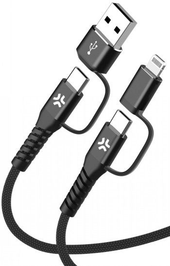Celly 4-in-1 Cable A+c To C+light