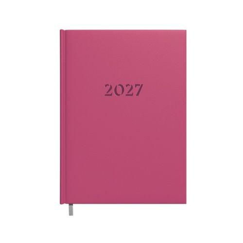 Darbo knyga-kalendorius 2027m. A5 avietinė raudona sp.