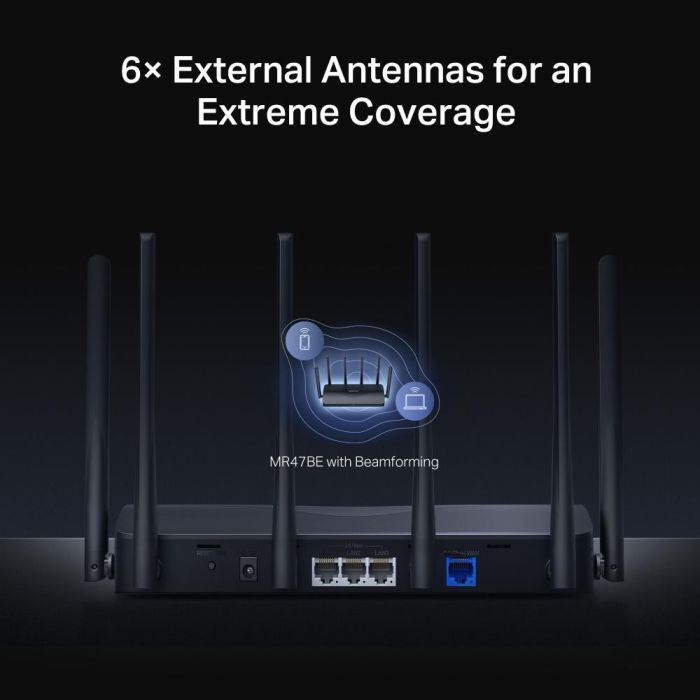 Wireless Router MERCUSYS Router 3x2.5GbE MR47BE – 7