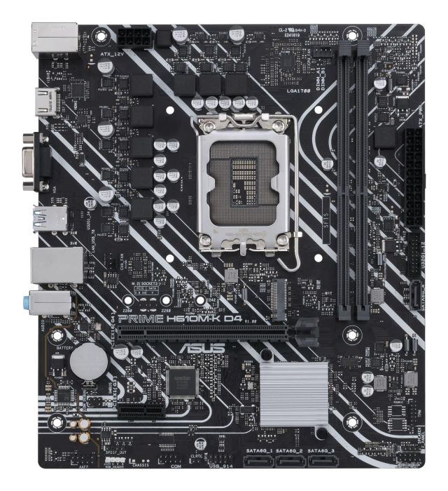 Mainboard ASUS Intel H610 LGA1700 MicroATX 1xPCI-Express 3.0 1x DDR4 – 2
