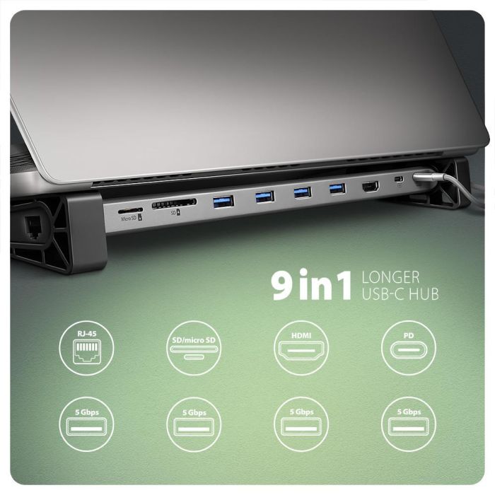 NB ACC DOCKING STATION/9IN1 HMC-10HLS AXAGON – 2