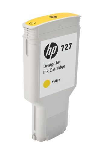 HP 727 (F9J78A) Rašalinė kasetė, Geltona – 3