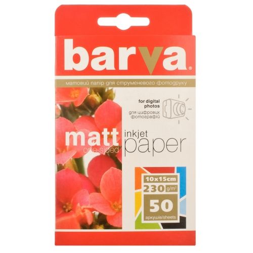 Fotopopierius Barva (IP-A230-023) Matinis 230 g/m², 10x15, 50 lapų – 2