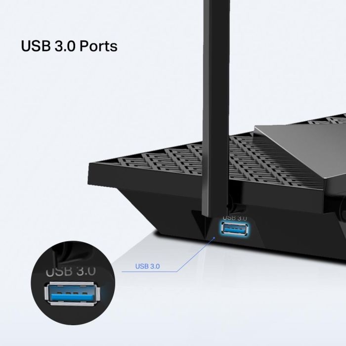 Wireless Router TP-LINK 5400 Mbps 3x10/100/1000M 1x2.5GbE ARCHERAX72PRO – 2