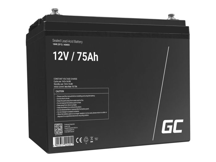 GREENCELL Battery AGM 12V 75 Ah – 2