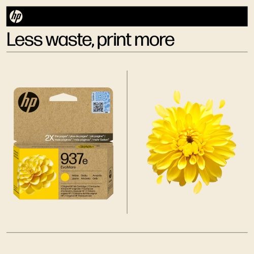 HP 937e EvoMore (4S6W8NE) Rašalinė kasetė, Geltona – 6