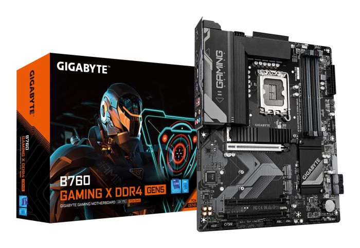 Mainboard GIGABYTE Intel B760 LGA 1700 ATX 4xSlots DDR4