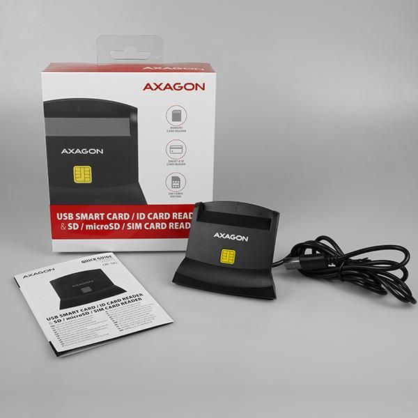 CARD READER STAND SMARTCARD/USB2.0 CRE-SM2 AXAGON – 8