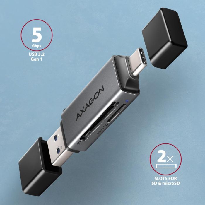 MEMORY READER USB-C+USB3.2 2SL/SD/MICROSD CRE-DAC AXAGON – 2