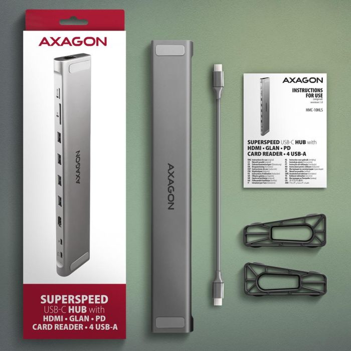 NB ACC DOCKING STATION/9IN1 HMC-10HLS AXAGON – 10