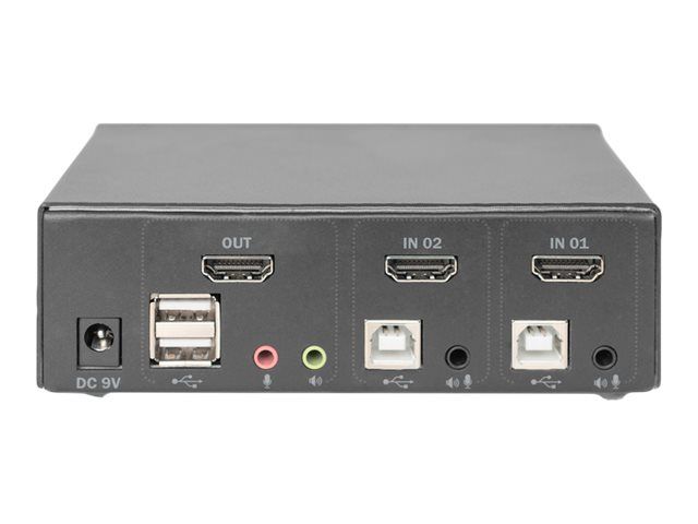DIGITUS KVM Switch 2x1 HDMI 2-Port – 2