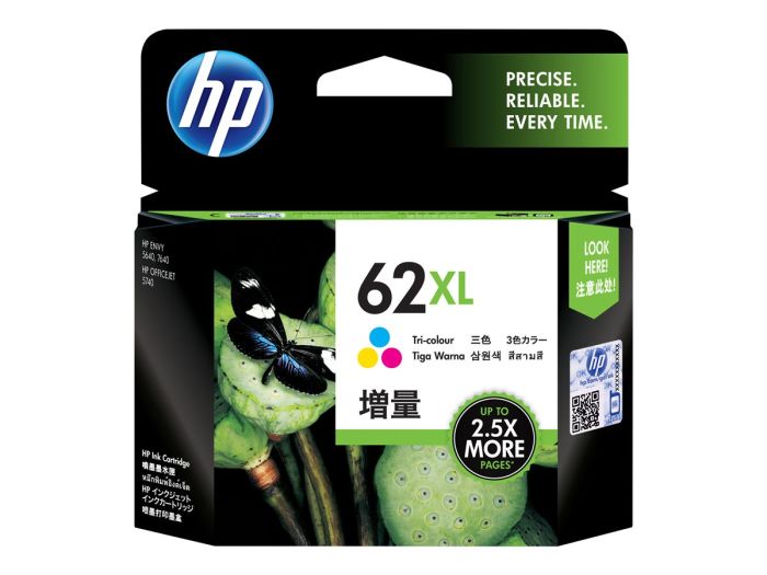 HP 62XL Tri-color Ink Cartridge – 2