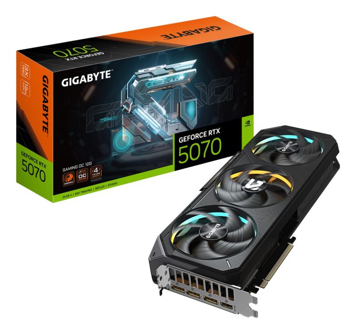 Graphics Card GIGABYTE NVIDIA GeForce RTX 5070 GDDR7 12GB