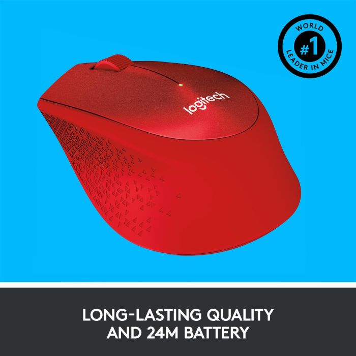 MOUSE USB OPTICAL WRL M330/SILENT RED 910-004911 LOGITECH – 6