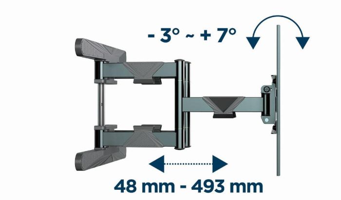 TV SET ACC WALL MOUNT 40-80"/WM-80ST-01 GEMBIRD – 6