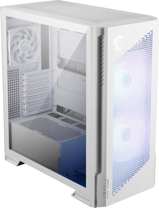 Case MSI ATX/micro ATX/Mini-ITX/EATX White Midi Tower PC – 9