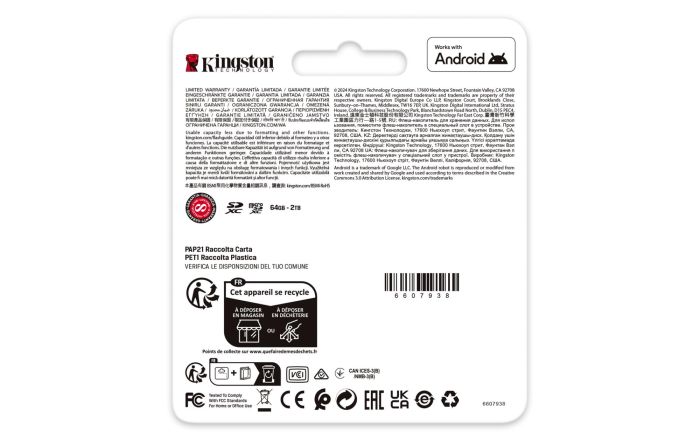 MEMORY MICRO SDXC 256GB UHS-I/1P SDCG4/256GBSP KINGSTON – 4