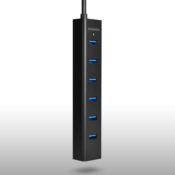 I/O HUB USB3.0 7PORT CHARGING/W/AC 1.2M HUE-SA7BP AXAGON – 3