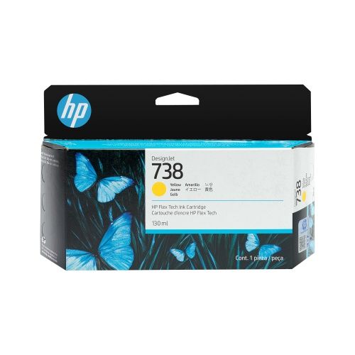 HP 738 (498N7A) Rašalinė kasetė, Geltona – 3